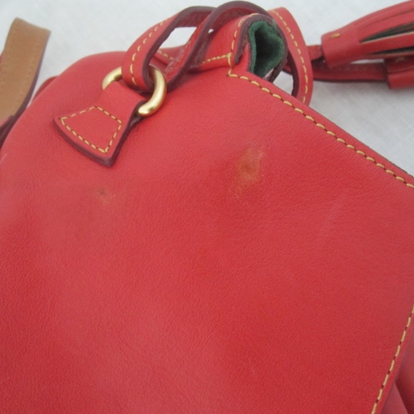 DOONEY & BOURKE red XL Smith Florentine handbag - Picture 5 of 8
